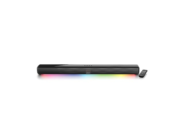 Lenco sb-042ledbk - soundbar met bluetooth - 85cm - hdmi en led verlichting - zwart - afbeelding 1 van  6