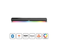Lenco sb-042ledbk - soundbar met bluetooth - 85cm - hdmi en led verlichting - zwart - afbeelding 4 van  6