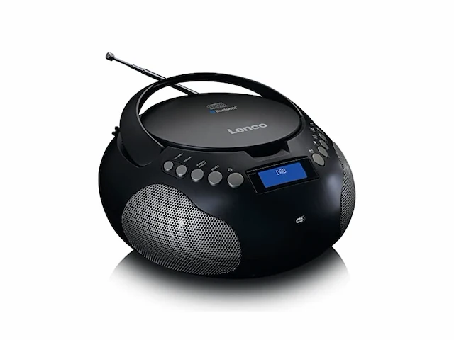 Lenco scd-341 draagbare radio - cd-speler - dab+ radio - bluetooth zwart - afbeelding 1 van  6