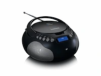Lenco scd-341 draagbare radio - cd-speler - dab+ radio - bluetooth zwart - afbeelding 1 van  6