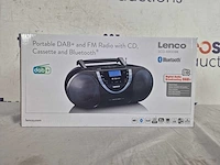 Lenco scd-6900gy - draagbare radio cd speler met dab+ en bluetooth® - grijs - afbeelding 2 van  2