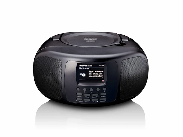 Lenco scd6000 draagbare internet-, dab- & fm-radio met cd zwart - afbeelding 1 van  4