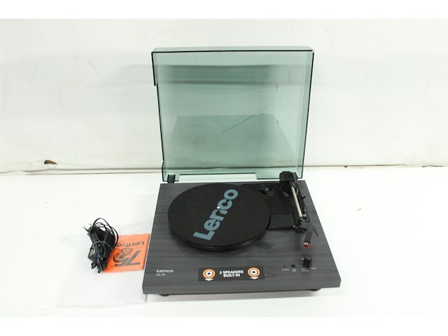 Lencoplatenspeler ls10 met ingebouwde akoestische luidsprekers traction zwart - afbeelding 4 van  4