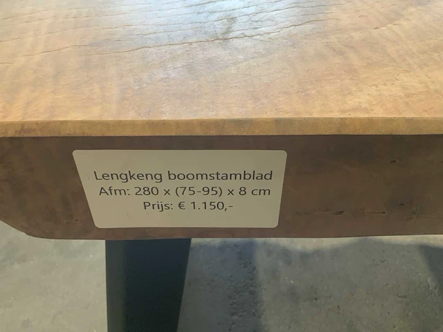 Lengkeng houten boomstamblad tafel - afbeelding 7 van  7
