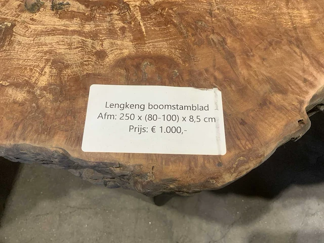 Lengkeng houten boomstamblad tafel - afbeelding 5 van  5