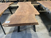 Lengkeng houten boomstamblad tafel - afbeelding 3 van  6