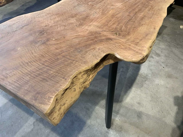 Lengkeng houten boomstamblad tafel - afbeelding 4 van  6