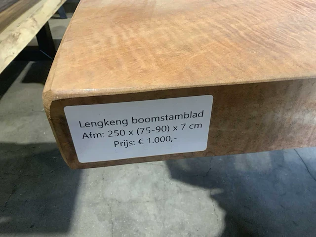 Lengkeng houten boomstamblad tafel - afbeelding 6 van  6