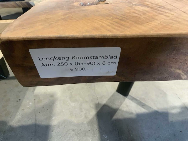 Lengkeng houten boomstamblad tafel - afbeelding 7 van  7
