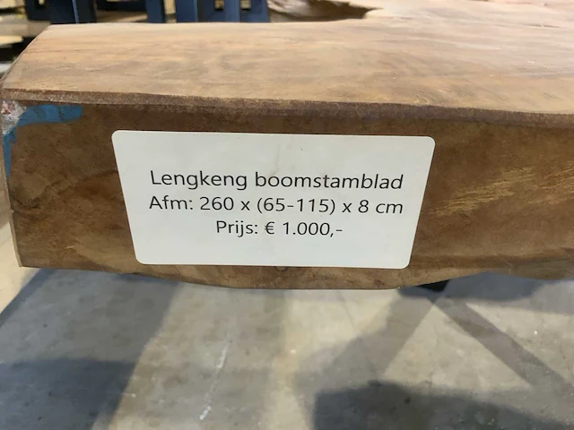 Lengkeng houten boomstamblad tafel - afbeelding 5 van  5