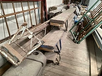 Lengte 360 cm oude gymbanken (4x) - afbeelding 1 van  3