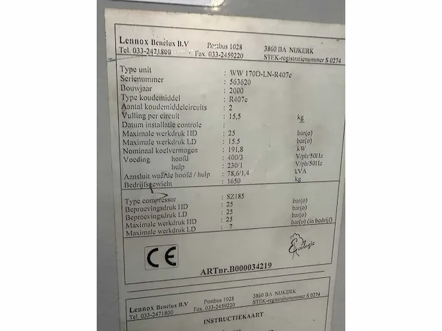 Lennox - chiller - afbeelding 7 van  7