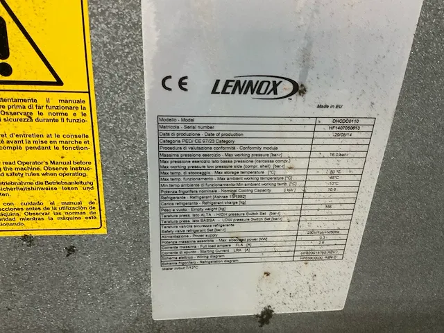Lennox dhcdc0110 chiller serverruimte koeling (4x) - afbeelding 15 van  18