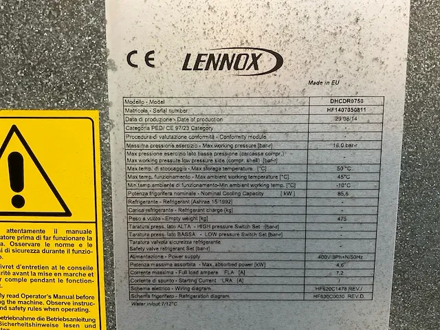 Lennox dhcdr0750 serverruimte koeling - afbeelding 4 van  10