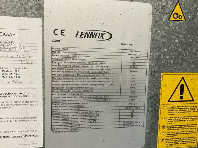 Lennox dhfdr0512 chiller serverruimte koeling - afbeelding 8 van  15