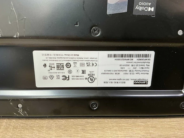 Lenovo - aio 3 24alc6 (f0g100gbny) - all-in-one desktop - afbeelding 6 van  6