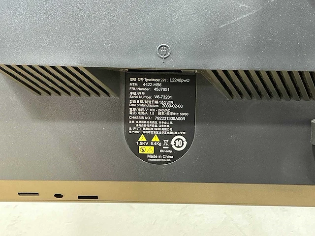 Lenovo - l2240pwd - thinkvision - desktop - afbeelding 5 van  6