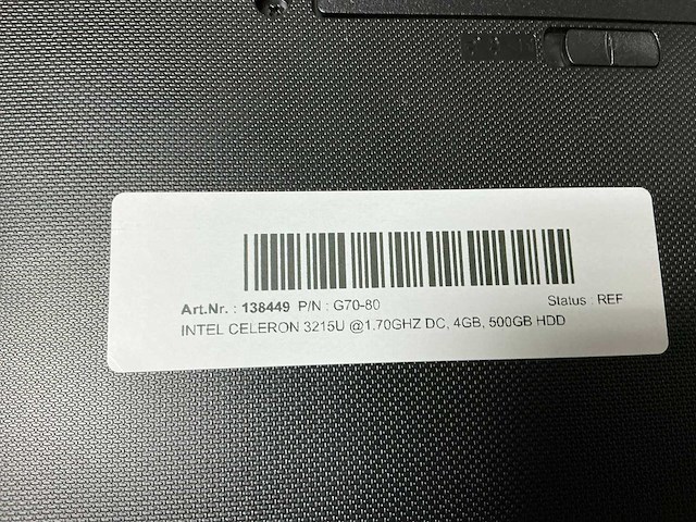 Lenovo g70-80 laptop - afbeelding 3 van  4