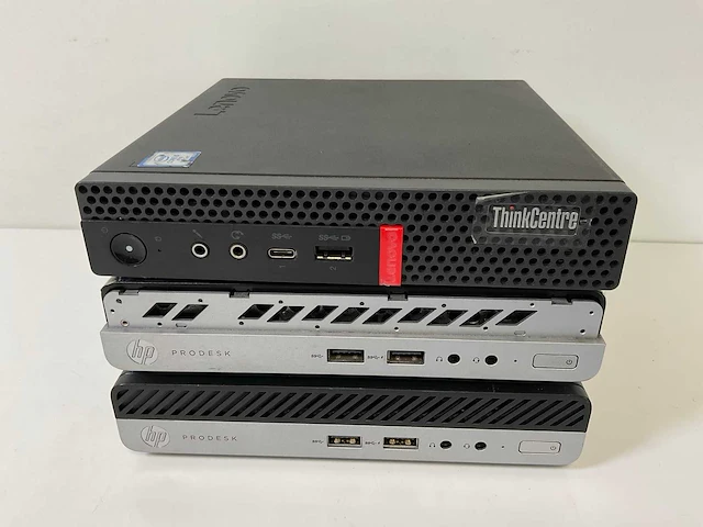 Lenovo / hp mix model mini desktops - check description (3x) - afbeelding 1 van  17