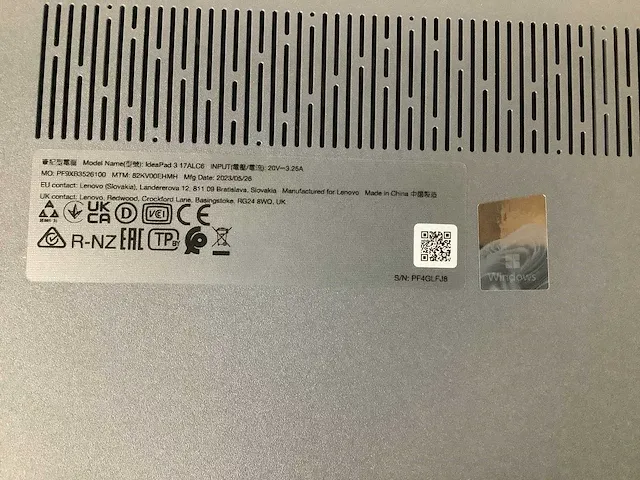 Lenovo ideapad 3 17alc6 laptop - afbeelding 7 van  8