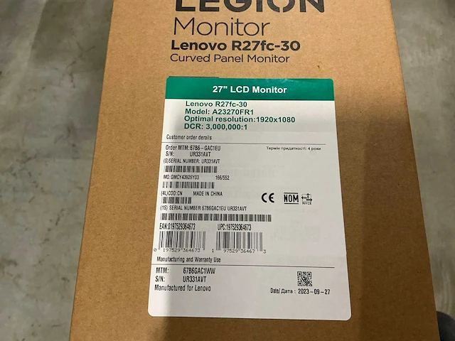 Lenovo legion r27fc-30 lcd monitor - afbeelding 3 van  3