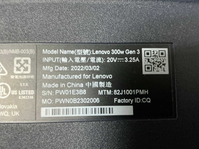 Lenovo lenovo 300w gen 3 3015e laptop - afbeelding 3 van  4