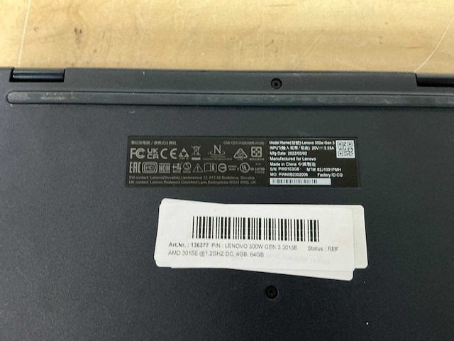 Lenovo lenovo 300w gen 3 3015e laptop - afbeelding 4 van  4