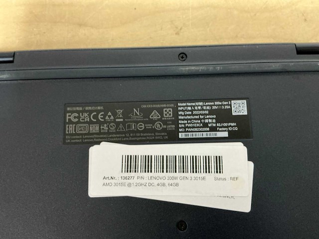 Lenovo lenovo 300w gen 3 3015e laptop - afbeelding 4 van  4
