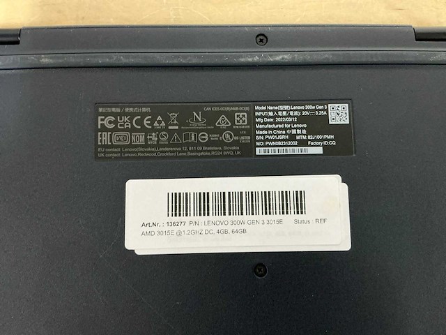 Lenovo lenovo 300w gen 3 3015e laptop - afbeelding 4 van  4