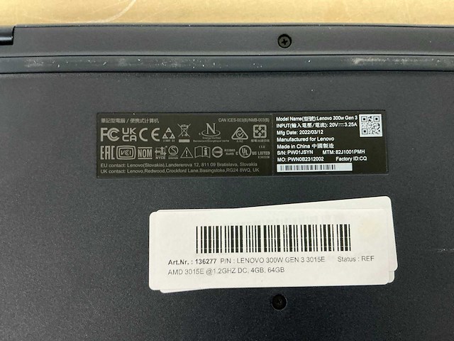Lenovo lenovo 300w gen 3 3015e laptop - afbeelding 4 van  4