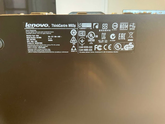 Lenovo m93p 10a9 thinkcentre desktop - afbeelding 6 van  7