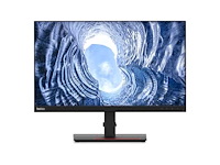 Lenovo monitor thinkvision t24h-20 - qhd usb-c monitor - 75w - ergonomisch - telefoonhouder - 24 inch - afbeelding 1 van  2