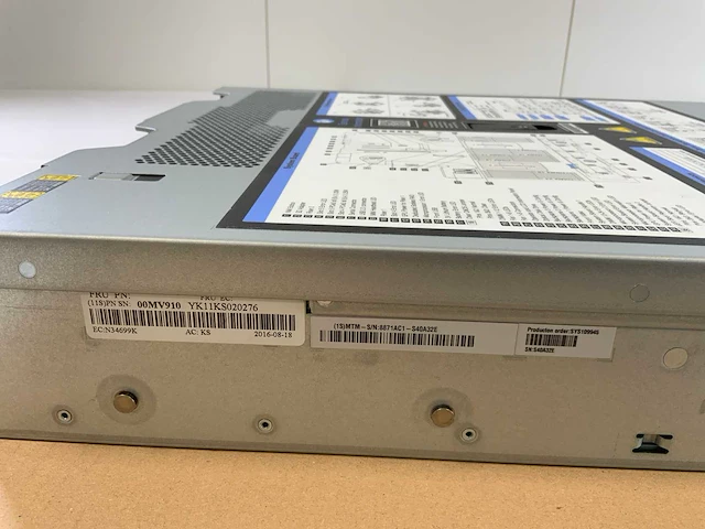 Lenovo system x3650 m5 (8871ac1), 2x xeon(r) e5-2650 v4, 8x 32 gb ram, no hdd rack mount chassis - afbeelding 2 van  10