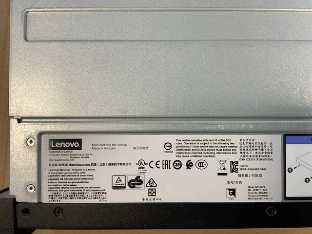 Lenovo system x3650 m5 (8871ac1), 2x xeon(r) e5-2650 v4, 9x 32 gb ram, no hdd rack mount chassis - afbeelding 2 van  10