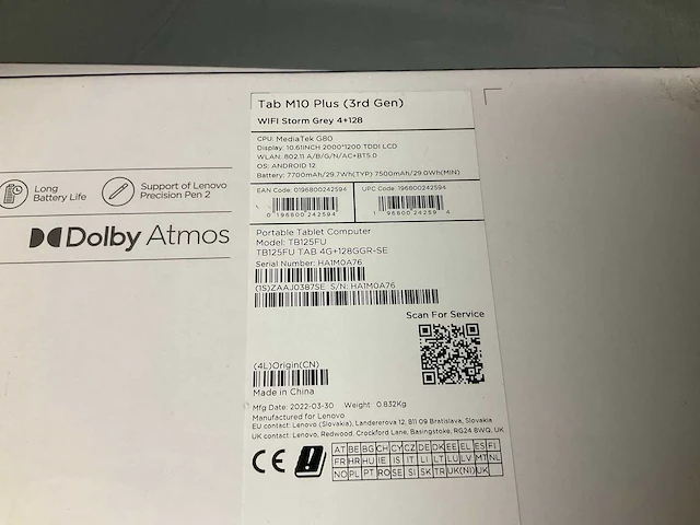 Lenovo tab m10 plus 3e generatie tablet - afbeelding 3 van  4