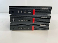 Lenovo think centre m920q, core(tm) i5 8th gen, 8 gb ram, 128 gb nvme mini desktops (3x) - afbeelding 1 van  5