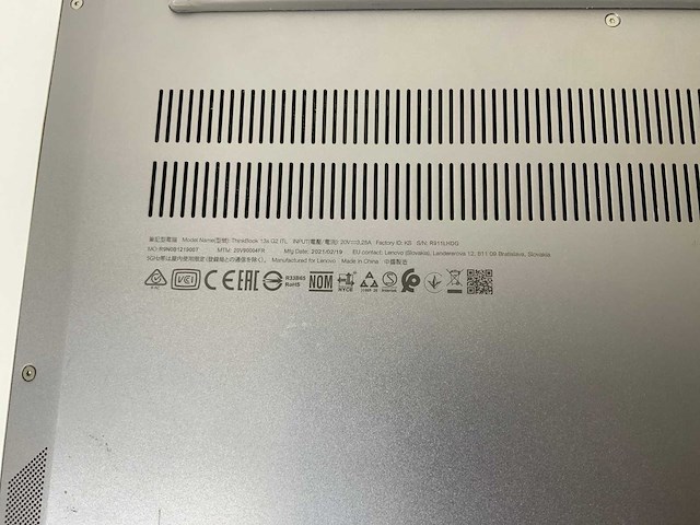 Lenovo thinkbook 13s g2 itl 13.3”, core(tm) i7 11th gen, 16 gb ram, 512 gb nvme laptop - afbeelding 7 van  7