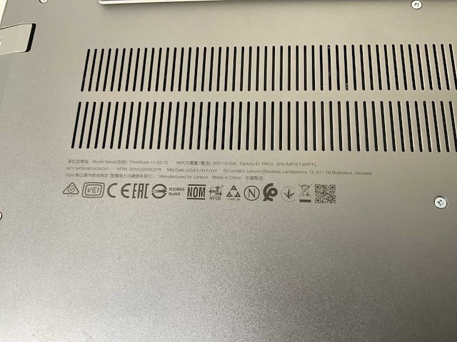 Lenovo thinkbook 14 g2 itl 14”, core(tm) i7 11th gen, 24 gb ram, 512 gb nvme laptop - afbeelding 7 van  7