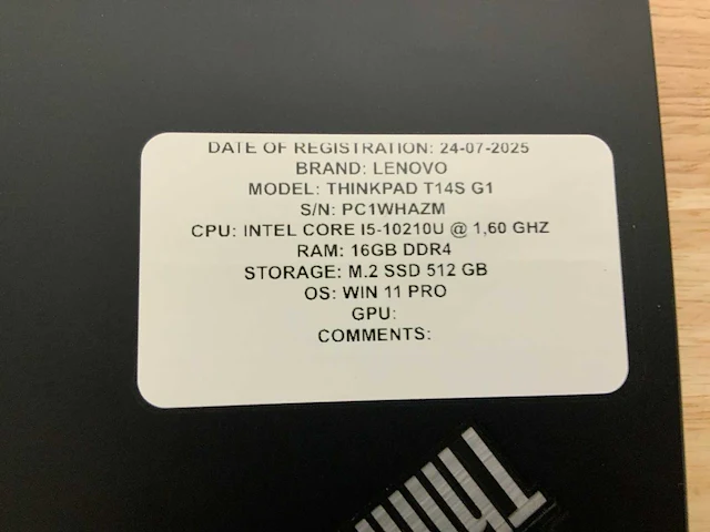 Lenovo thinkbook 14 (i5-gen10) laptop (2x) - afbeelding 7 van  7