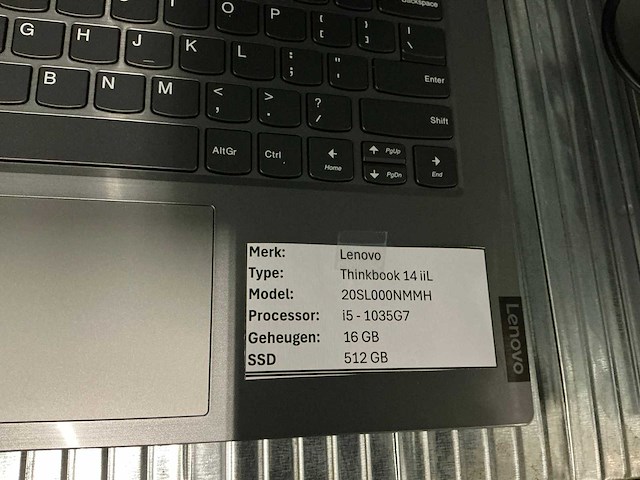 Lenovo thinkbook 14 iil 20sl000nmmh - afbeelding 2 van  4