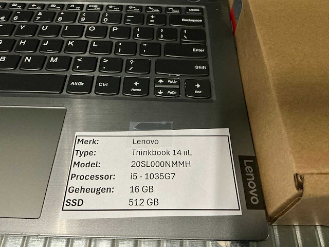 Lenovo thinkbook 14 iil 20sl000nmmh - afbeelding 2 van  4