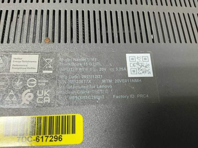 Lenovo thinkbook 15 g2-itl laptop - afbeelding 4 van  4