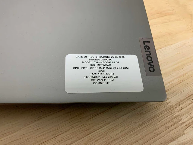 Lenovo thinkbook 15 g2 laptop - afbeelding 2 van  7
