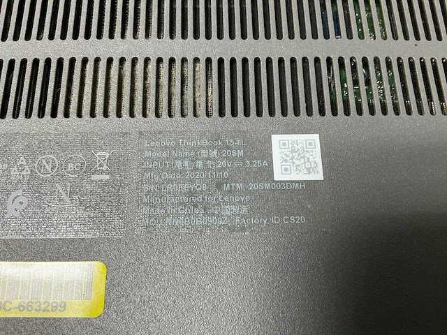Lenovo thinkbook 15-ill - i5-1035g4 laptop - afbeelding 4 van  4
