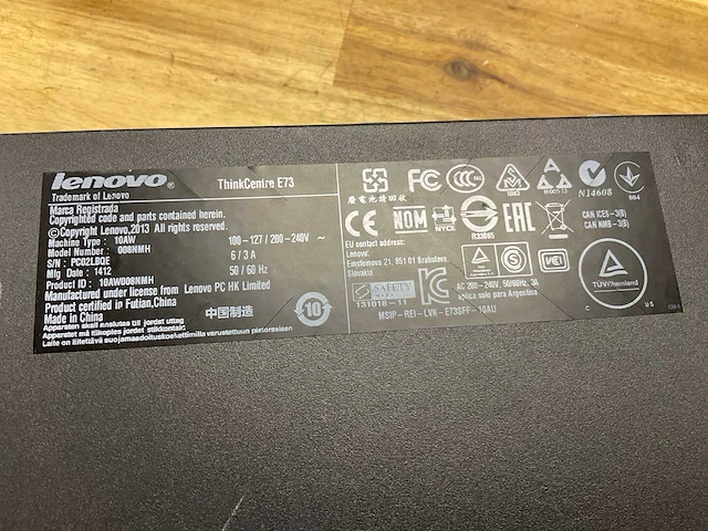 Lenovo thinkcentre e73 desktop - afbeelding 2 van  2