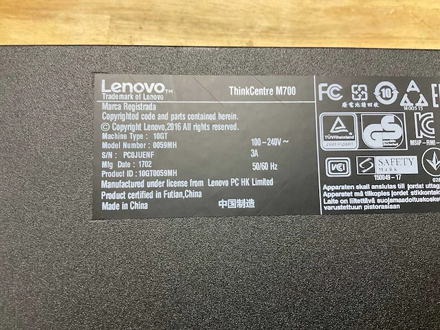 Lenovo thinkcentre m700 desktop - afbeelding 2 van  2