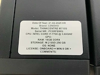 Lenovo thinkcentre m710s(i7) desktop (4x) - afbeelding 6 van  9