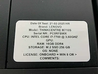 Lenovo thinkcentre m710s(i7) desktop (4x) - afbeelding 8 van  9