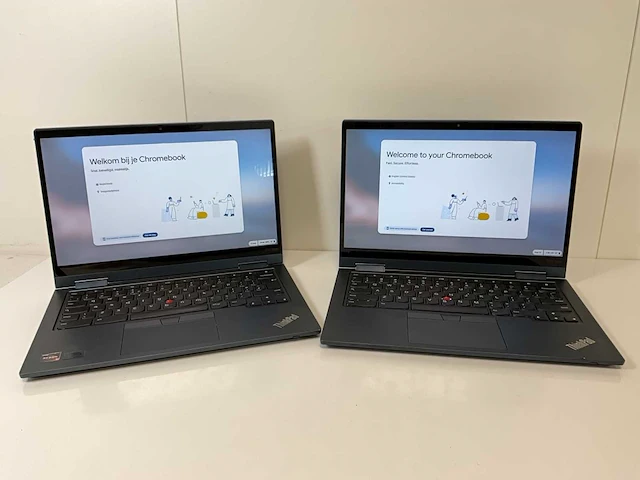Lenovo thinkpad c13 13.3”, amd ryzen 5 3500c, 8 gb ram, 128 gb ssd touchscreen chromebooks (2x) - afbeelding 1 van  14