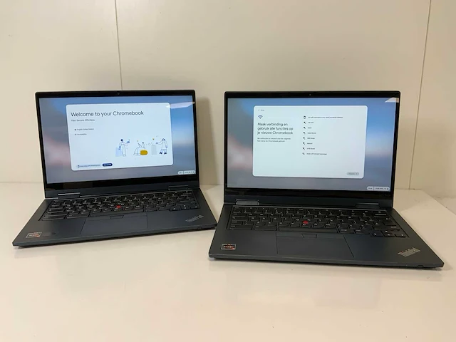 Lenovo thinkpad c13 yoga gen 1 13.3”, amd ryzen 5 3500c, 8 gb ram, 128 gb ssd touchscreen chromebooks (2x) - afbeelding 1 van  15